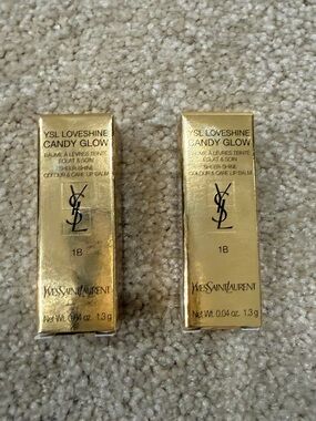 New YSL 2 CANDY GLOW TINTED BUTTER BALM 1b minis